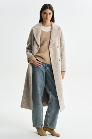 пальто в клетку фотография