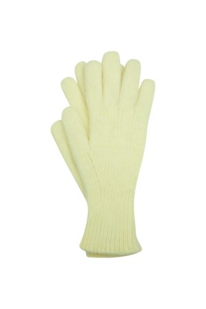 перчатки из шерсти - женские перчатки и варежки желтые 