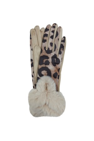 перчатки с меховой отделкой - женские перчатки и варежки меховые 