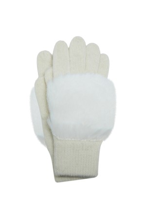 перчатки с меховой отделкой - женские перчатки и варежки нейлоновые 