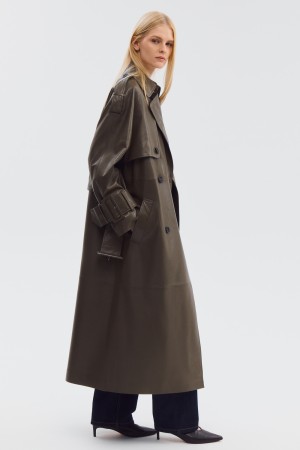 плащ из натуральной кожи - женская одежда, обувь и аксессуары с карманами 