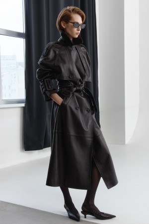 плащ из натуральной кожи - верхняя одежда