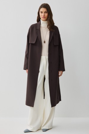 плащ с поясом фотография