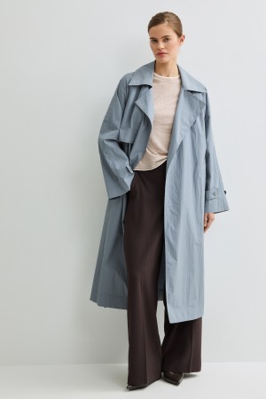 плащ с поясом - женские пальто и плащи нейлоновые 