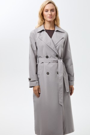 плащ с поясом фотография