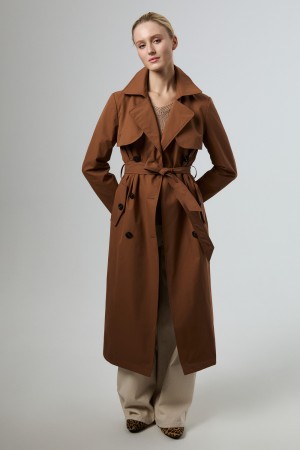 плащ с поясом - женские пальто и плащи удлиненные 