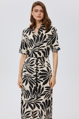 платье-рубашка с принтом фотография