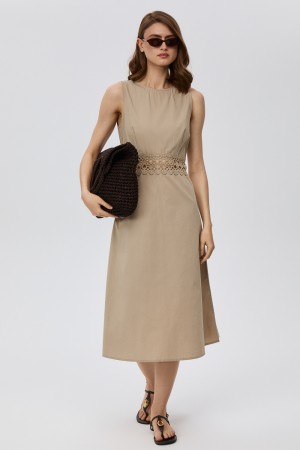 платье с кружевной вставкой - женские платья снежная королева 