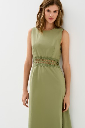 платье с кружевной вставкой - женская одежда, обувь и аксессуары российская 