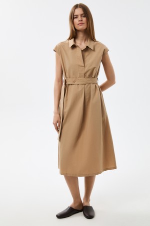 платье с поясом фотография