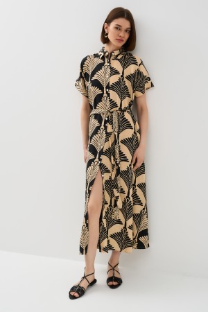 платье с принтом - женские платья приталенные 