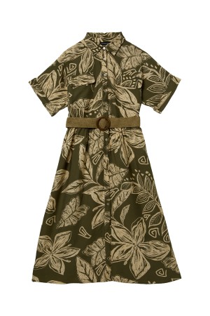 платье с растительным принтом фотография