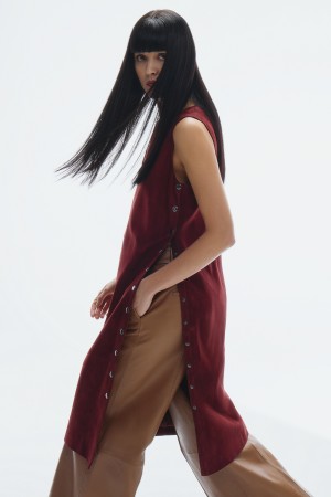 платье-туника из натуральной замши фотография