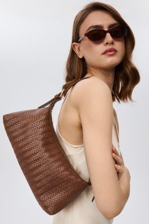 плетеная сумка из искусственной кожи - женские сумки и кошельки снежная королева 