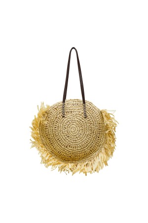 плетеная сумка - женские сумки с бахромой 