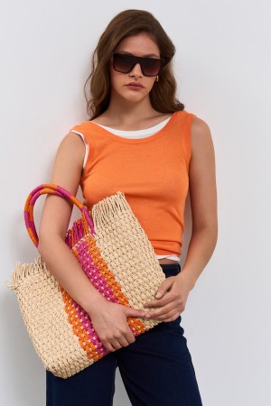 плетеная сумка - женские сумки и кошельки разноцветные 