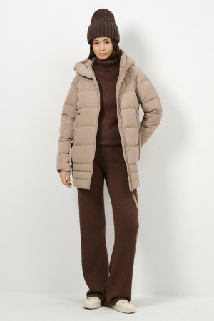 пуховик с капюшоном - куртки и пуховики снежная королева 