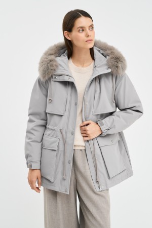 пуховик с капюшоном - куртки и пуховики