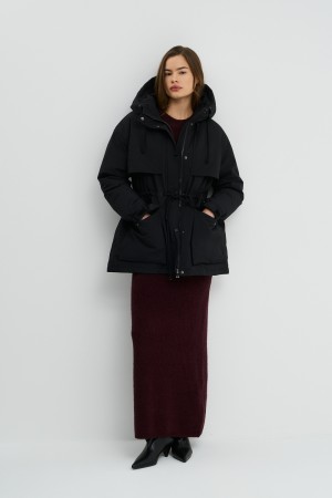 пуховик с капюшоном - куртки и пуховики