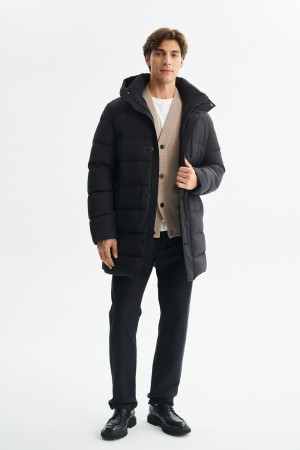 пуховик с капюшоном - мужские пуховики снежная королева 