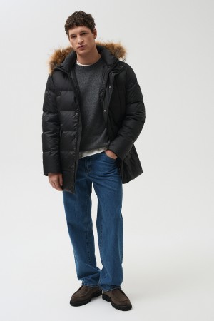 пуховик с капюшоном - мужские пуховики снежная королева 