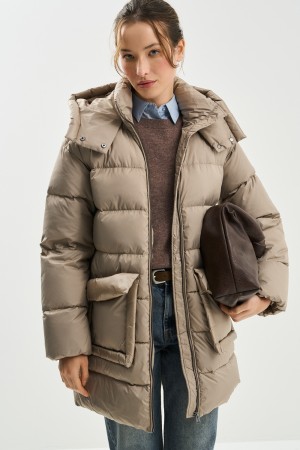 пуховик с капюшоном - куртки и пуховики снежная королева 