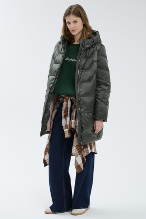 пуховое пальто фотография