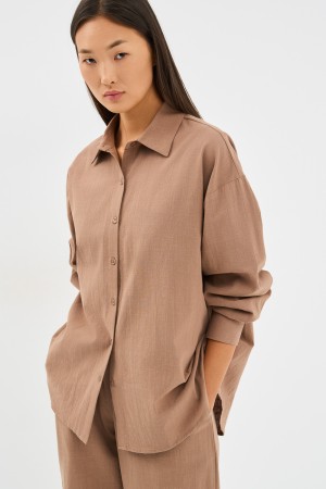 рубашка из хлопка - женские рубашки снежная королева 