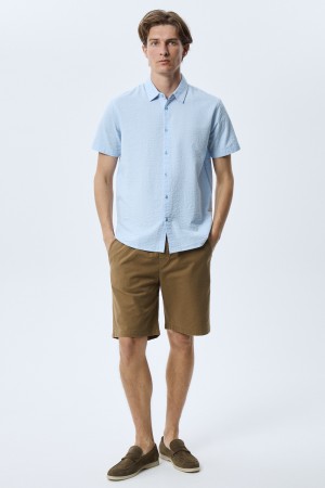 рубашка с короткими рукавами - мужская одежда, обувь и аксессуары хлопковая 