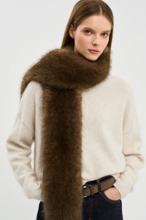 шарф из искусственного меха - женская одежда, обувь и аксессуары из полиэстера 