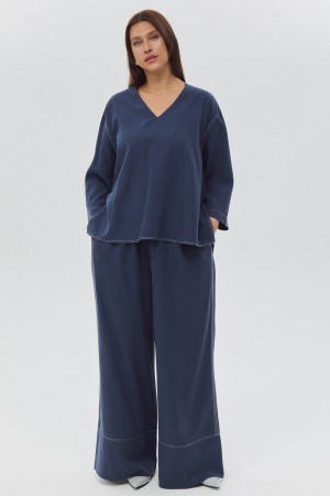 широкие брюки - женские брюки снежная королева 