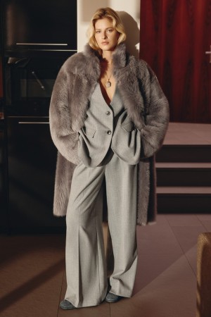 широкие классические брюки - женские брюки снежная королева 