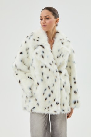 шуба из искусственного меха - верхняя одежда разноцветная 