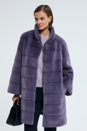 шуба из искусственного меха фотография