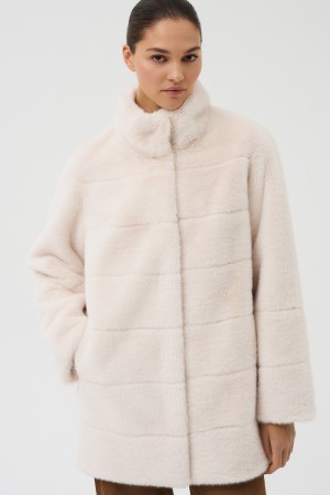 шуба из искусственного меха - женские шубы прямые 