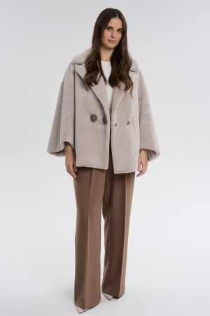 шуба из искусственного меха - женские шубы свободные 