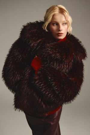 шуба из искусственного меха - женские шубы осенние 