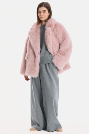 шуба из искусственного меха фотография