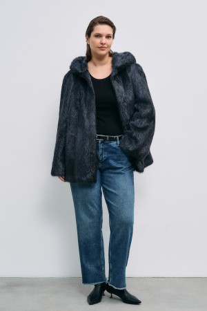 шуба из меха нутрии фотография