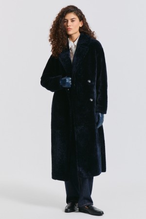 шуба из овчины с поясом - женские шубы и полушубки из овчины 