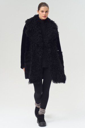 шуба из овчины - женские шубы утепленные 