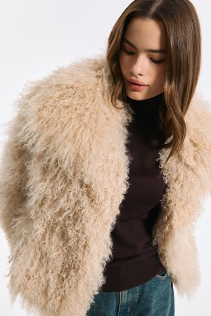 шуба из овчины фотография