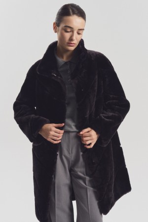 шуба из овчины - женские шубы осенние 