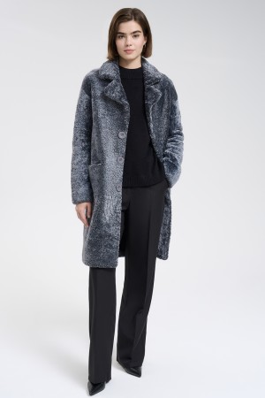 шуба из овчины - женские шубы прямые 