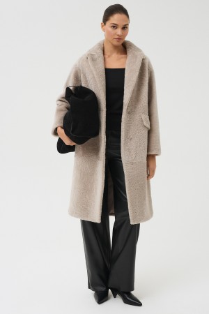 шуба из овчины - женские шубы свободные 