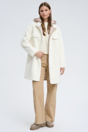 шуба из овечьей шерсти - женские шубы утепленные 