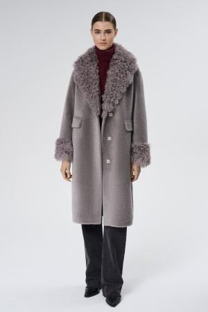 шуба из овечьей шерсти - женские шубы осенние 