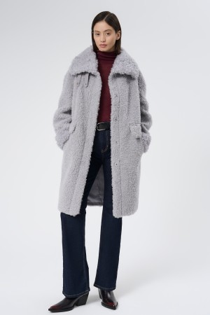 шуба из овечьей шерсти - женские шубы свободные 