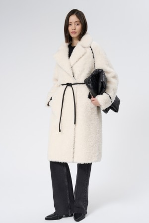 шуба из овечьей шерсти - женские шубы на кнопках 