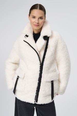 шуба из овечьей шерсти - женские шубы утепленные 